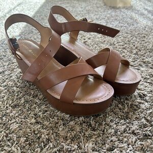 Brown Leather Women's Sandals
